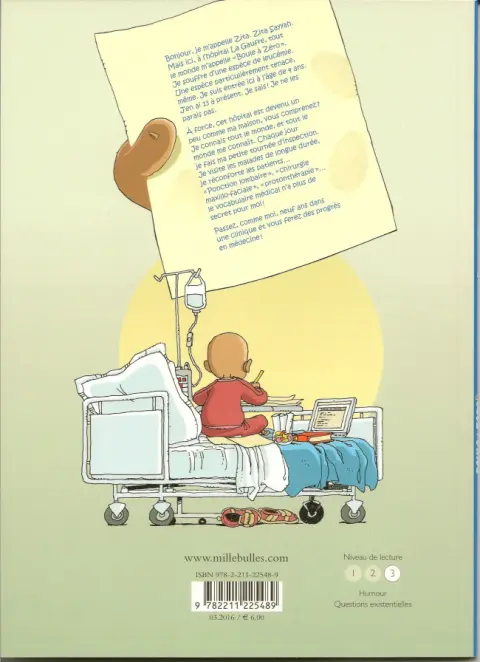 Verso de l'album Boule à zéro Tome 3 Docteur Zita