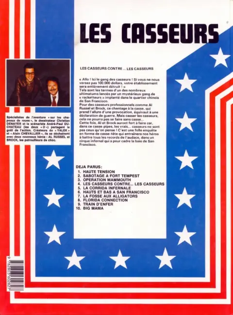 Verso de l'album Les Casseurs Tome 4 Les casseurs contre...les casseurs