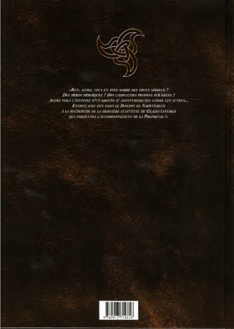 Verso de l'album Le Donjon de Naheulbeuk Tome 2 Première saison, partie 2