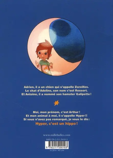 Verso de l'album Hyper l'hippo