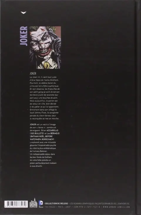 Verso de l'album Joker