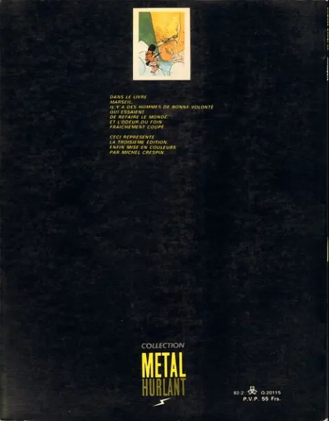 Verso de l'album Marseil