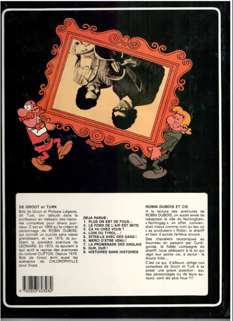 Verso de l'album Robin Dubois Tome 5 Dites-le avec des gags