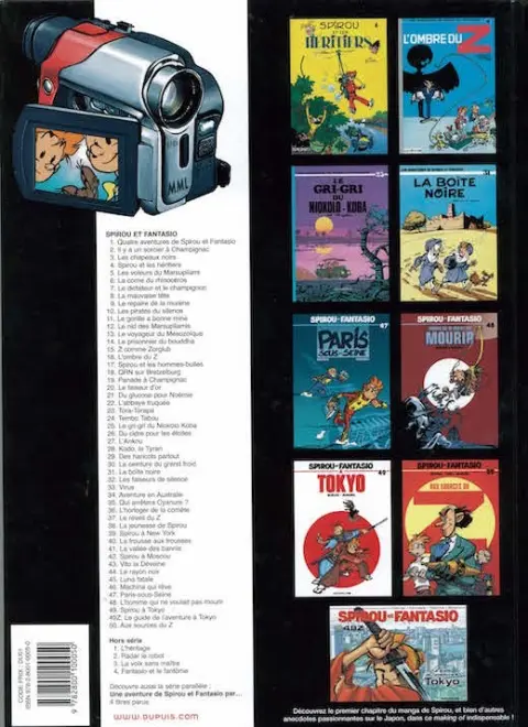 Verso de l'album Spirou et Fantasio Tome 3 Les chapeaux noirs
