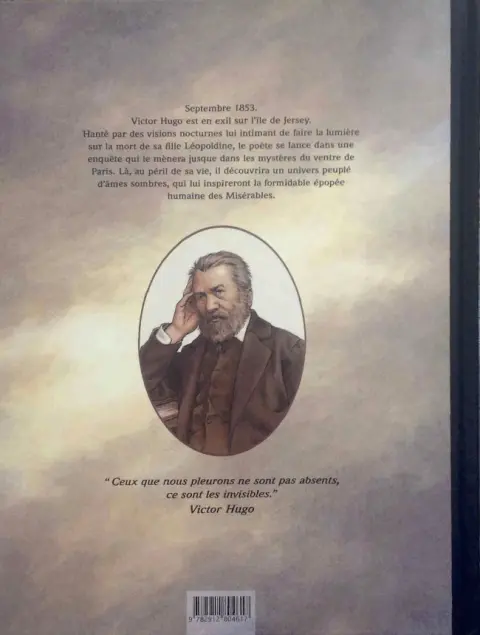 Verso de l'album Victor Hugo, aux frontières de l'exil