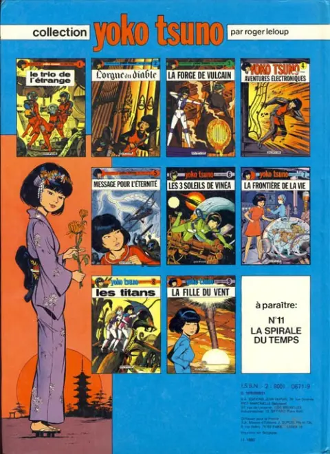 Verso de l'album Yoko Tsuno Tome 6 Les 3 soleils de Vinéa