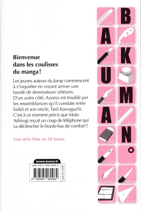 Verso de l'album Bakuman Tome 17 Tout pour le tout et histoire entière