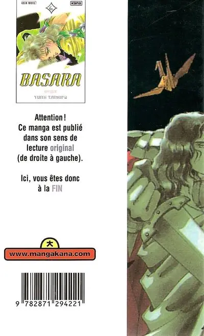 Verso de l'album Basara 6