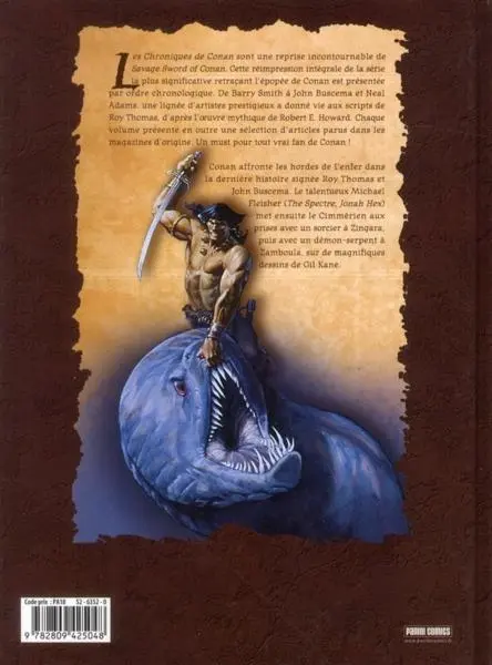 Verso de l'album Les Chroniques de Conan Tome 11 1981 (I)