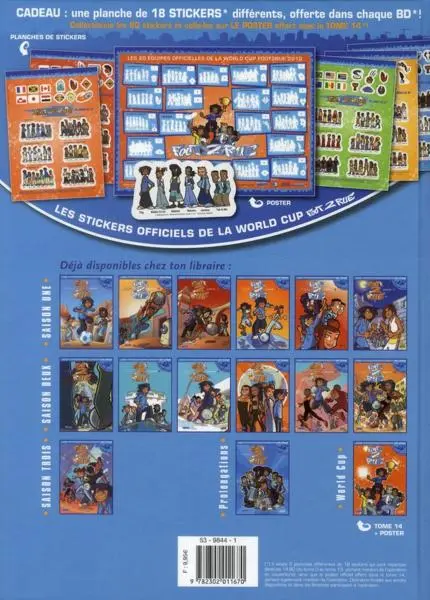 Verso de l'album Foot 2 rue Prolongations