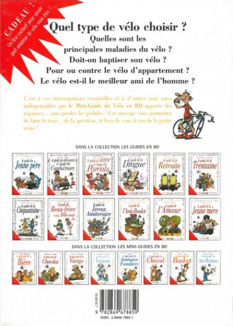Verso de l'album Le Mini-guide ... Tome 21 Le mini-guide du Vélo