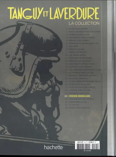 Verso de l'album Tanguy et Laverdure - La Collection Tome 24 Station brouillard