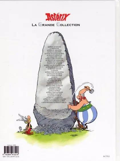 Verso de l'album Astérix La Grande Collection Tome 34 L'Anniversaire d'Astérix & Obélix - Le livre d'Or