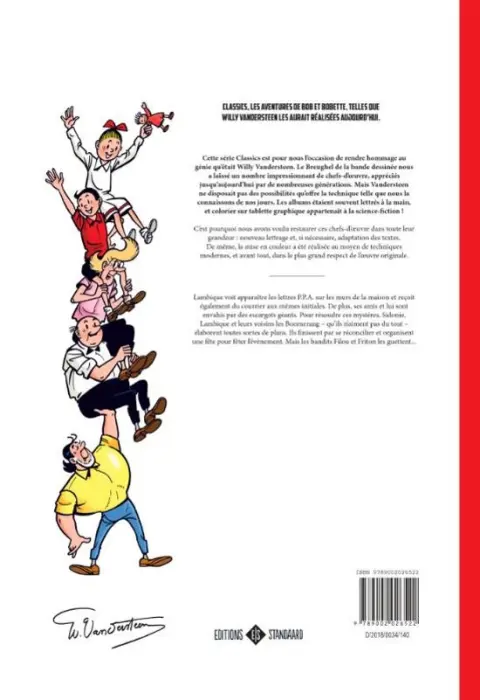 Verso de l'album Bob et Bobette 19 Les Voisins Querelleurs