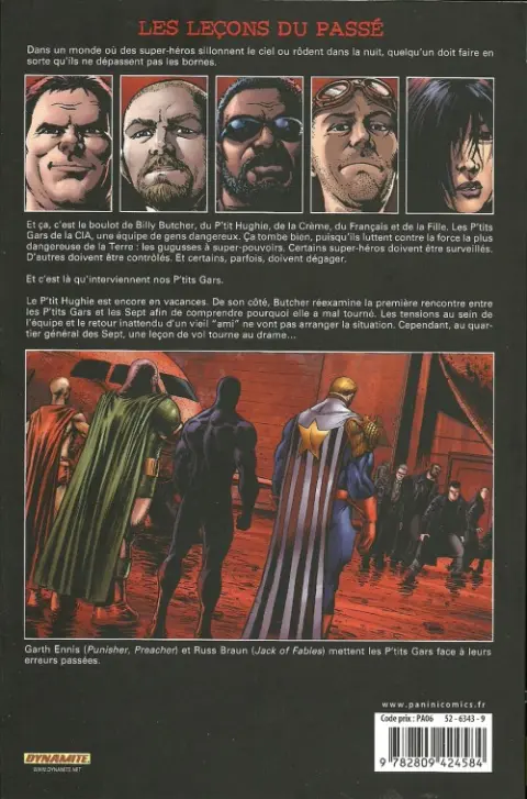 Verso de l'album The Boys Volume 14 Préparation propre et planification