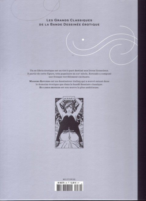 Verso de l'album Les Grands Classiques de la Bande Dessinée Érotique - La Collection Tome 30 Ex-libris eroticis - tome 1