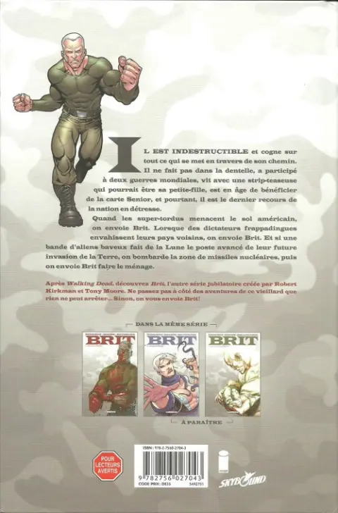 Verso de l'album Brit Tome 1 Baroudeur