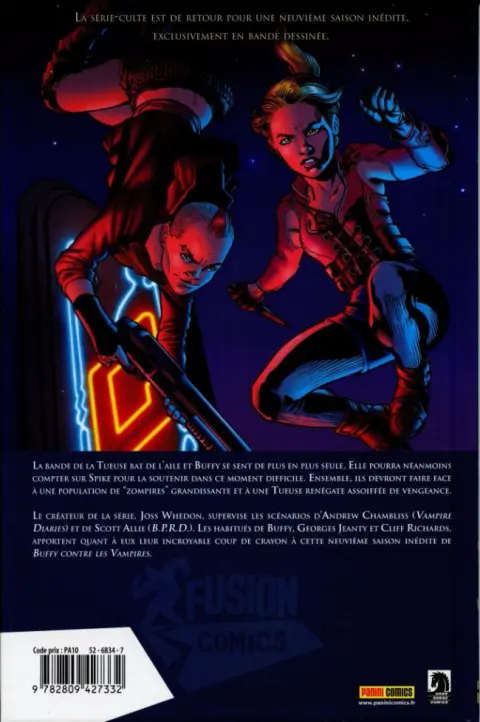 Verso de l'album Buffy contre les vampires - Saison 09 Tome 2 Toute seule