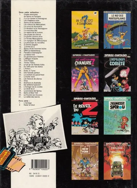 Verso de l'album Spirou et Fantasio Tome 20 Le faiseur d'or