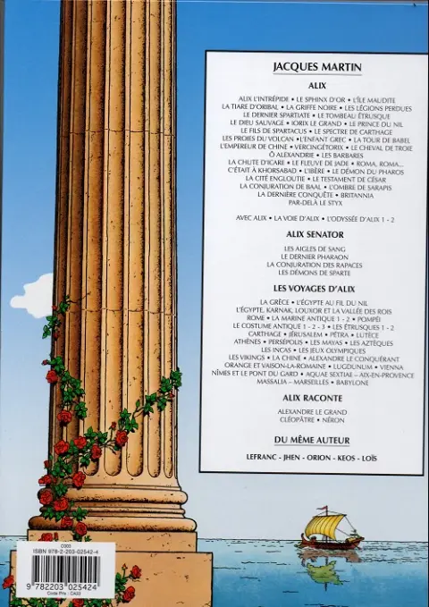 Verso de l'album Alix Tome 31 L'ombre de Sarapis