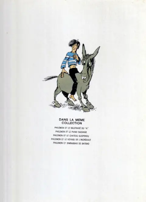 Verso de l'album Philémon Tome 3 Et le château suspendu