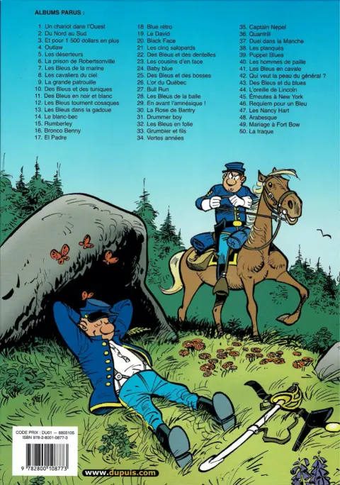 Verso de l'album Les Tuniques Bleues Tome 20 Black Face