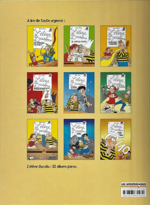 Verso de l'album L'Élève Ducobu Tome 11 Peut mieux faire !
