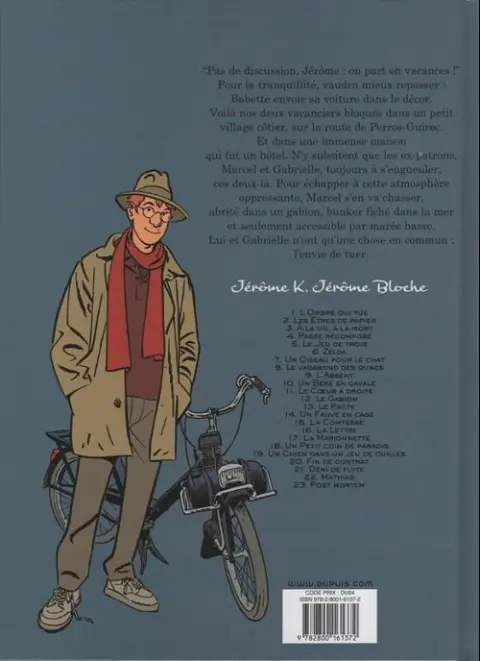 Verso de l'album Jérôme K. Jérôme Bloche Tome 12 Le gabion
