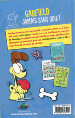 Verso de l'album Garfield Tome 4 Jamais sans Odie!