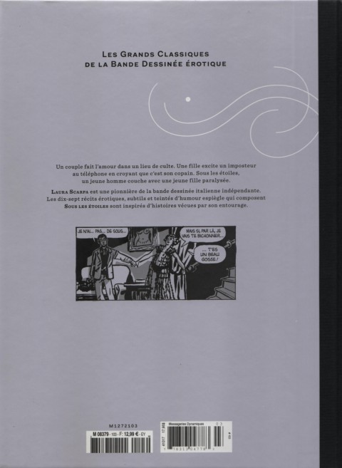 Verso de l'album Les Grands Classiques de la Bande Dessinée Érotique - La Collection Tome 103 Sous les étoiles