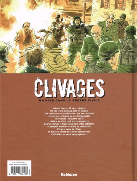 Verso de l'album Clivages Tome 2 Un Pays dans la guerre civile