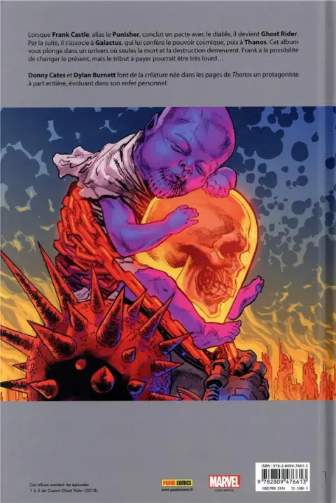 Verso de l'album Cosmic Ghost Rider