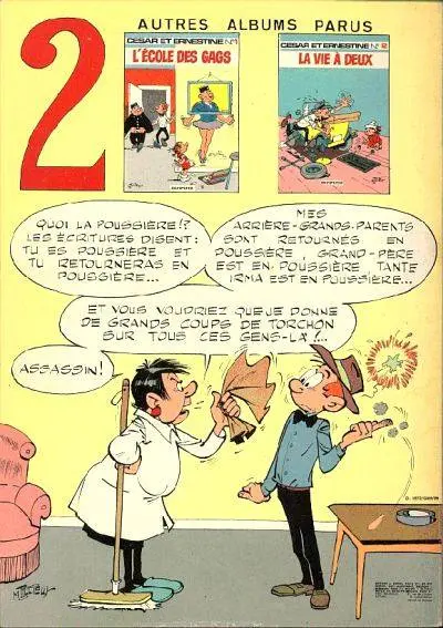Verso de l'album César et Ernestine Tome 3 Quel métier !