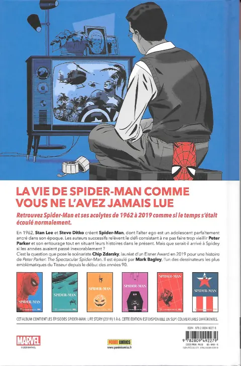 Verso de l'album Spider-Man : L'Histoire d'une vie