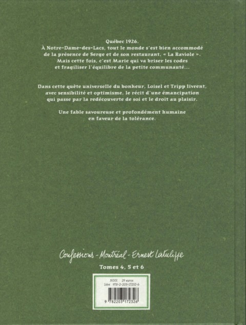 Verso de l'album Magasin général Livre 2