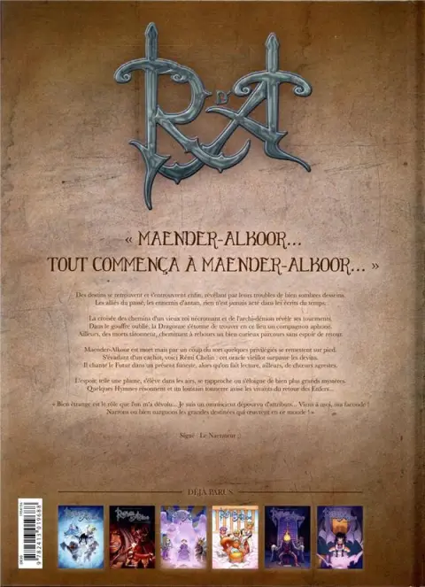 Verso de l'album Reflets d'Acide Tome 10