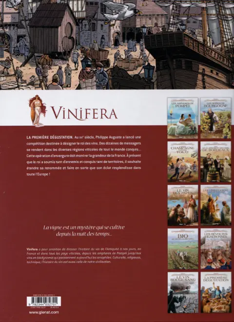 Verso de l'album Vinifera Tome 9 La première dégustation