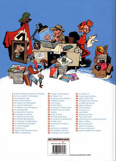 Verso de l'album Spirou et Fantasio Tome 42 Spirou et Fantasio à Moscou