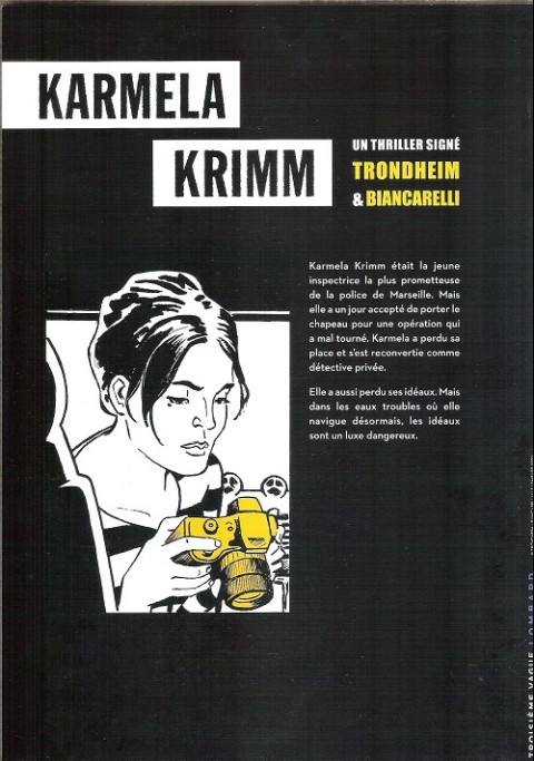 Verso de l'album Karmela Krimm Tome 1 Ramdam blues