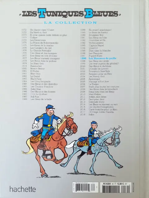 Verso de l'album Les Tuniques Bleues La Collection (Hachette) Tome 34 Les hommes de paille