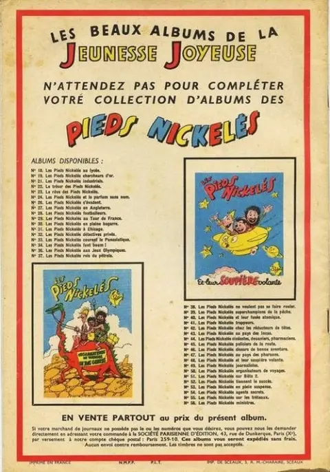 Verso de l'album Bibi Fricotin 2e Série - Societé Parisienne d'Edition Tome 51 Bibi Fricotin chasse le yéti