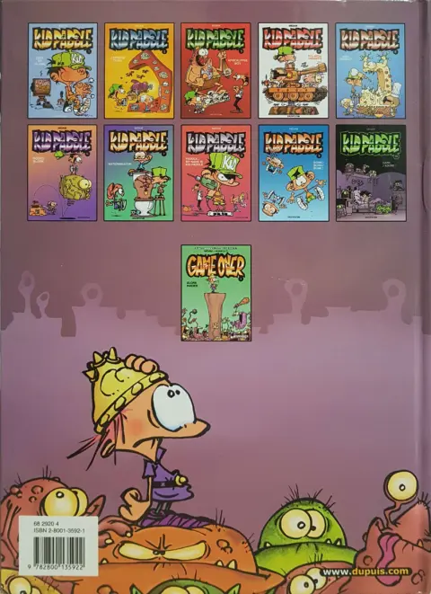 Verso de l'album Game over Tome 1 Blork Raider