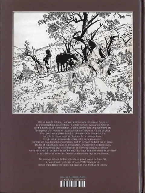 Verso de l'album Jeremiah Tome 36 Et puis merde