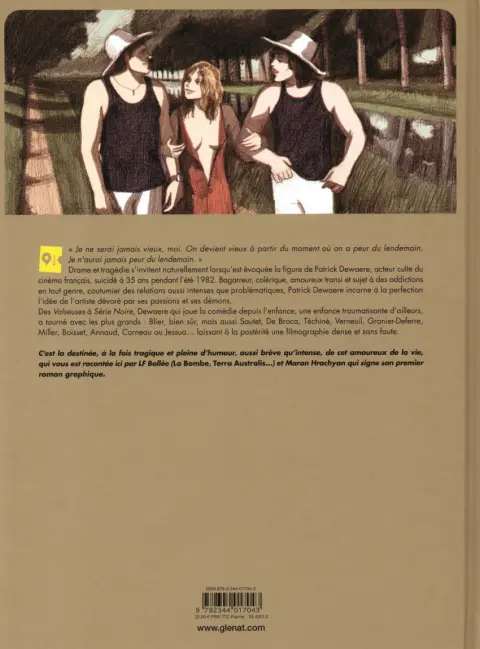 Verso de l'album Patrick Dewaere À part ça la vie est belle