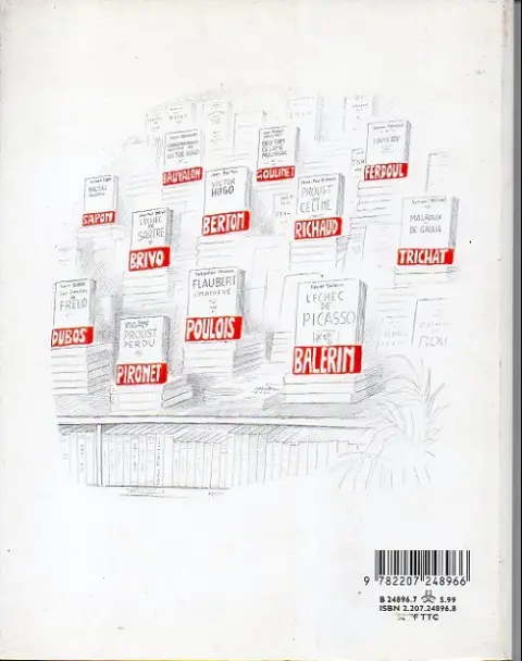 Verso de l'album Quelques... Quelques artistes et gens de lettres