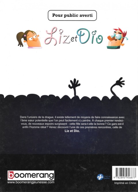 Verso de l'album Liz et Dio 1 Les pareils s'attirent