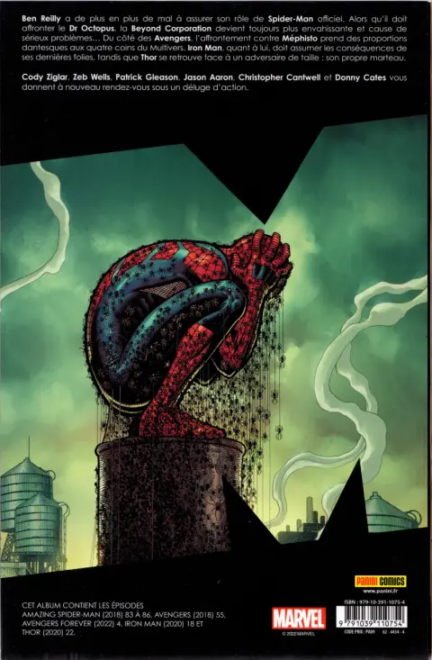 Verso de l'album Marvel Comics Tome 10