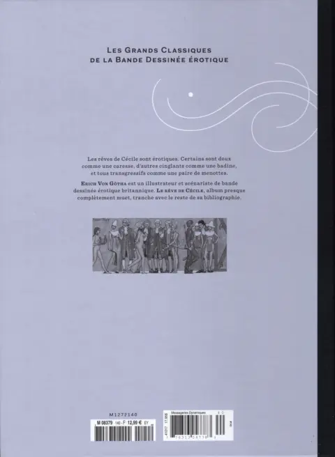 Verso de l'album Les Grands Classiques de la Bande Dessinée Érotique - La Collection Tome 140 Le rêve de Cécile
