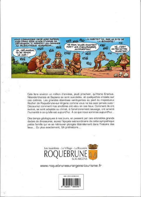 Verso de l'album Roquebrune-sur-Argens Tome 1 La Préhistoire