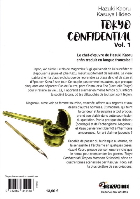 Verso de l'album Tokyo Confidential Vol. 1